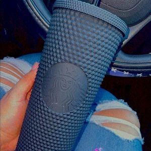 Starbucks Black studded matte tumbler
